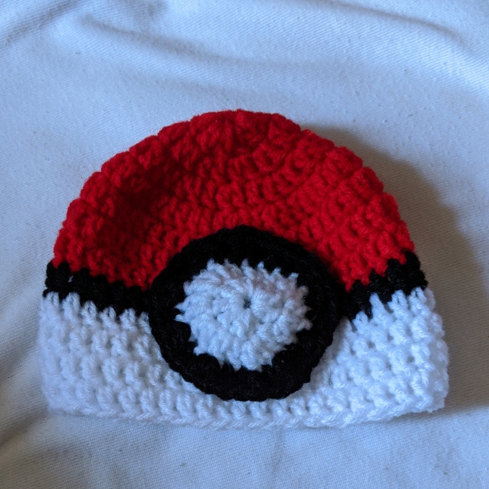 Pokemon Crochet Baby Beanie Hat 0-3months